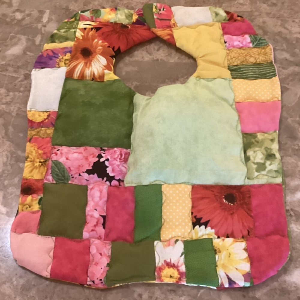NWOT. Hand Crafted Quilted Reversible Baby Bib. $12 ea. or 3/$25